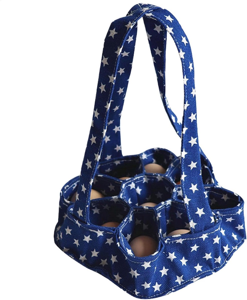 Ei Collector - Ei Mand - Eieren Verzamelen - Verdikte Bodem - 23 x 22 cm - Blauw
