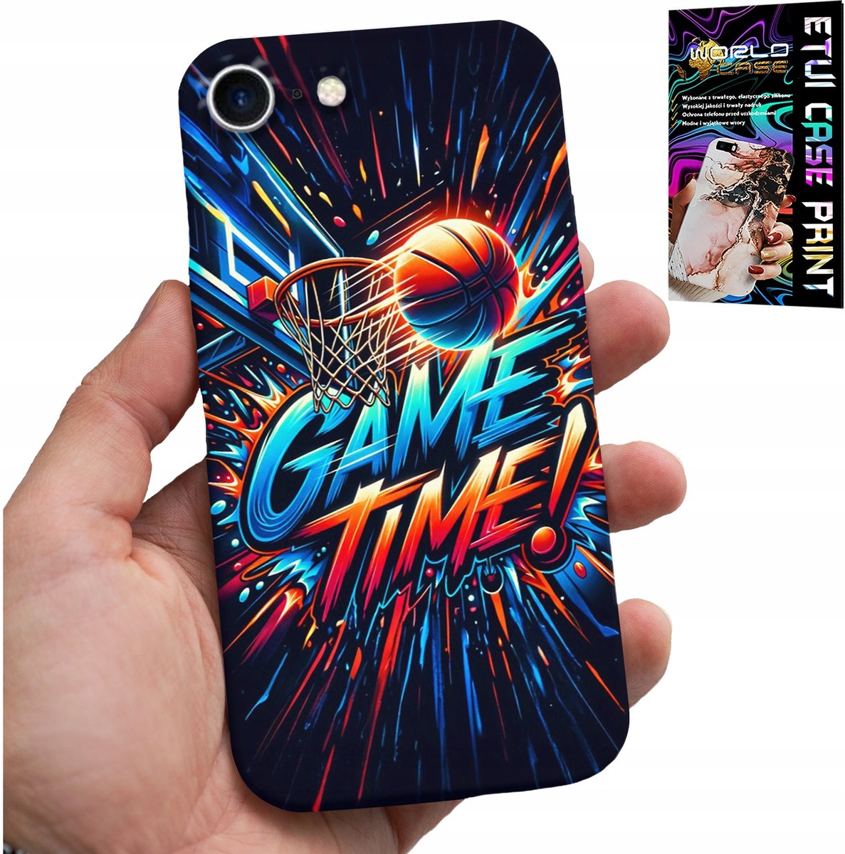 HOESJE VOOR IPHONE 7 / 8 / SE2 - BASKETBAL NBA FAN 23 GAME TIME, COVER