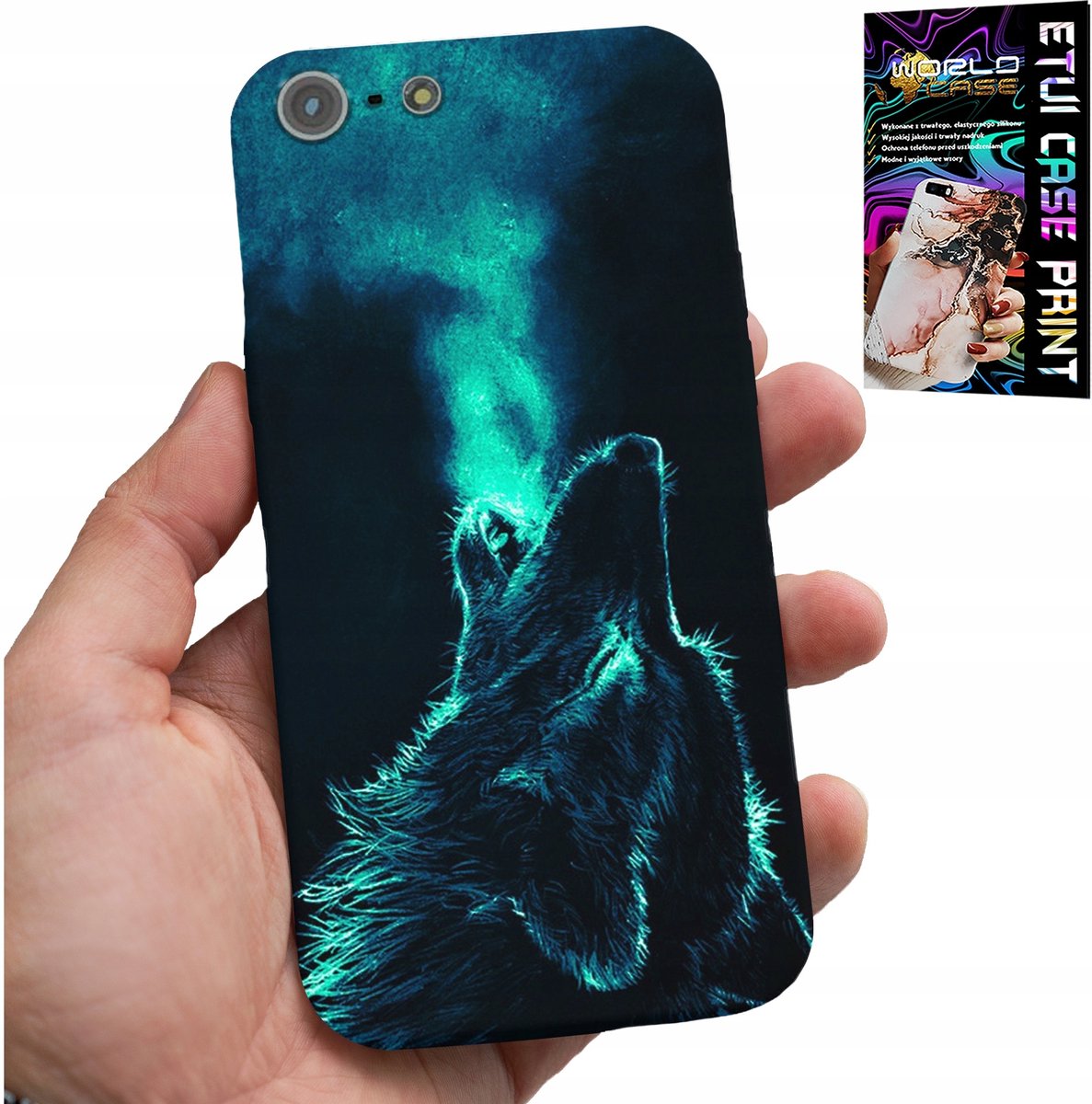 HOESJE VOOR IPHONE 5 / 5S / 5C - WOLF WOLVES RUPPELS SUPER PATRONEN