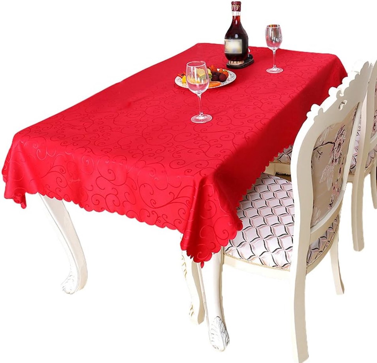 Tafelkleed - Keukentextiel - Horeca - Damast Patroon - 120 x 180 cm - Zoals afbeelding