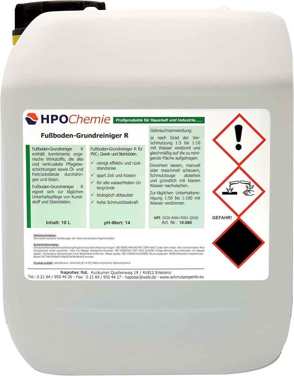 Vloerreiniger - Sterke reiniger - Grondige reiniging - Hoog concentraat - 25 liter
