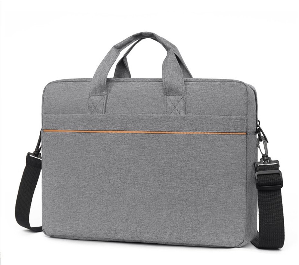 Laptoptas - 15.6 inch - Oxford Stof - Waterafstotend - Grote Capaciteit - Schouder- & Handtas - Met Trolleyband - Grijs