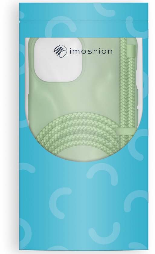imoshion Hoesje - Geschikt voor Apple iPhone 13 Pro - Color Backcover met afneembaar koord - Groen