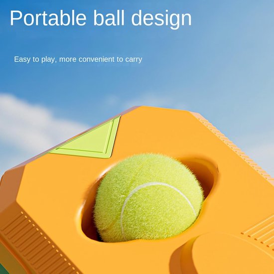 Tennistrainer - Oefenmateriaal Tennis - Vaardigheden Verbeteren - Zelfstandige Training - 26x17x6cm - Oranje van Merkloos — afbeelding 5