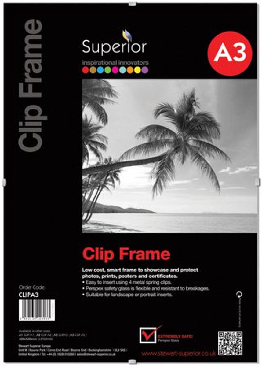 Seco clipframe A3 - 29.7 x 42.0cm - fotolijst - SE-CLIP-A3