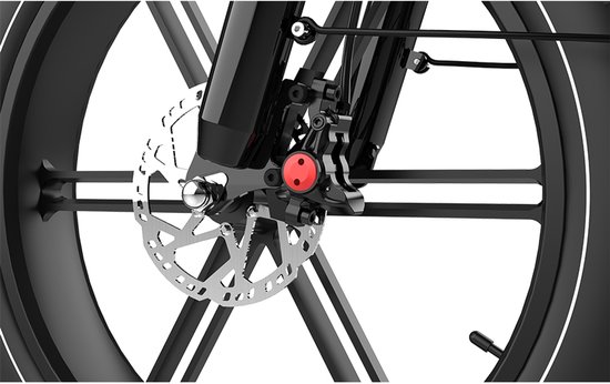 KOOLUX - X9 Pro Elektrische Fiets - Fatbike - 20 x 4.0 Inch Dikke Banden - Dubbele 48V 15.6Ah ( 2 x 15,6Ah) Lithium Accu - 250W Motor - Maximaal 25/u - Maximaal bereik 180km - Hydraulische remmen - 7-speed versnelling - LCD Scherm - Zwart - Rijklaar van KOOLUX — afbeelding 4