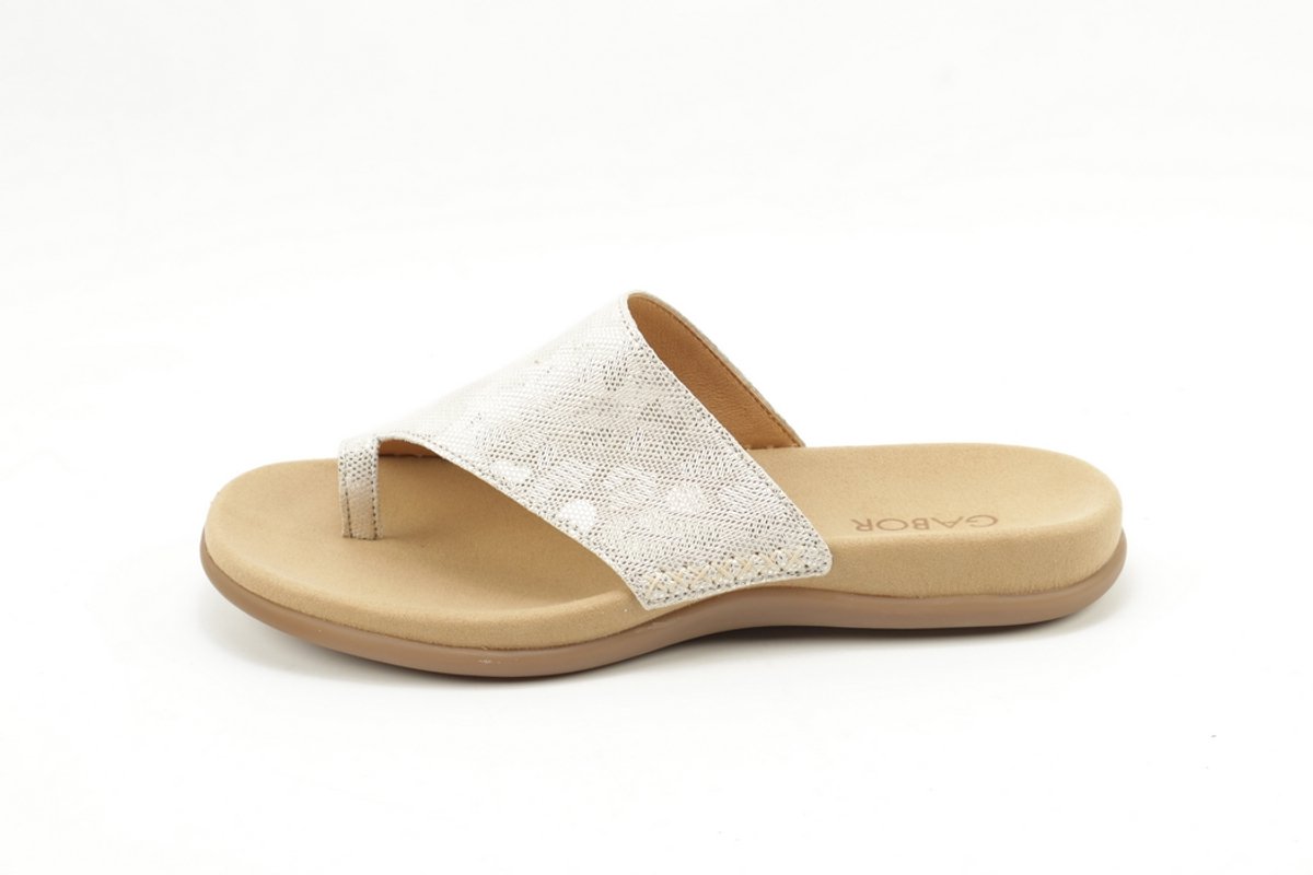 Gabor 83.700.60 slipper zilver/goud