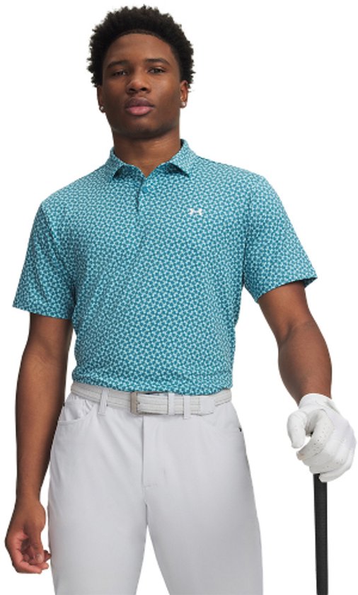 Under Armour T2G Pique Polo Print Diagonal Hearbeat van Under Armour — afbeelding 3