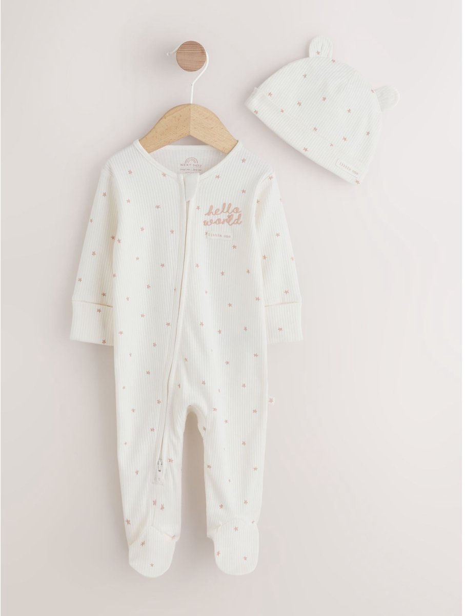 Next Baby pyjama en muts set
