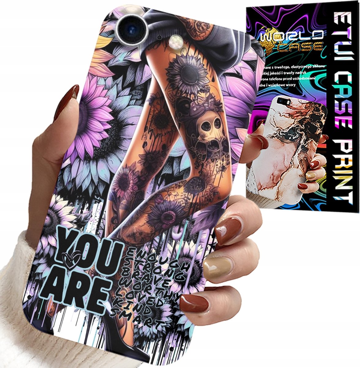iPhone SE / SE2 hoesje - Vrouwelijke designs: Jij bent een vrouw met een tattoo.