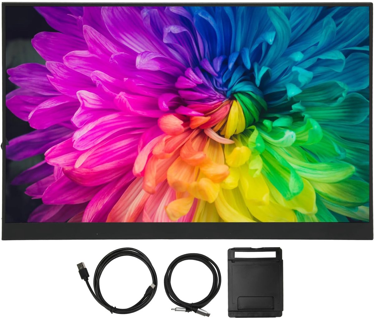 Draagbare Monitor - Touchscreen Scherm - Werk en Gaming - Dubbele Luidsprekers - 16 Inch HD
