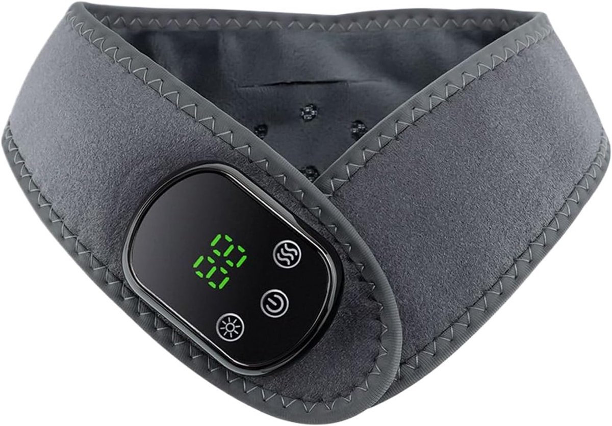 Nekwarmer - Thermoband Elektrisch - Ontspanning Thuis - 5 Warmtestanden Massage - 64cm Lengte