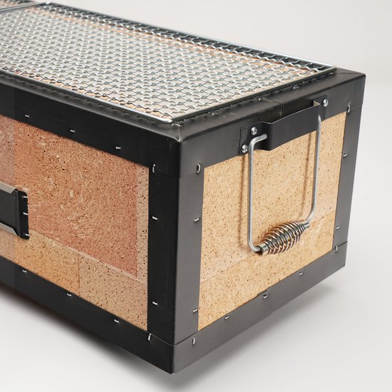 Konro Grill - Diatomite XL - Japanse Barbecue - Hibachi BBQ - 77x23x20cm van Merkloos — afbeelding 5