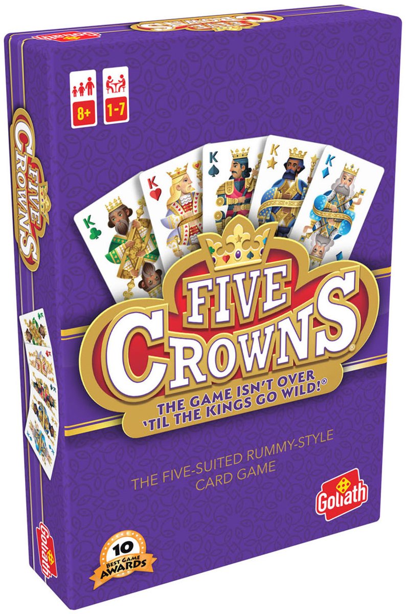 Goliath Five Crowns - Kaartspel - Familiespel - Strategiespel — afbeelding 10