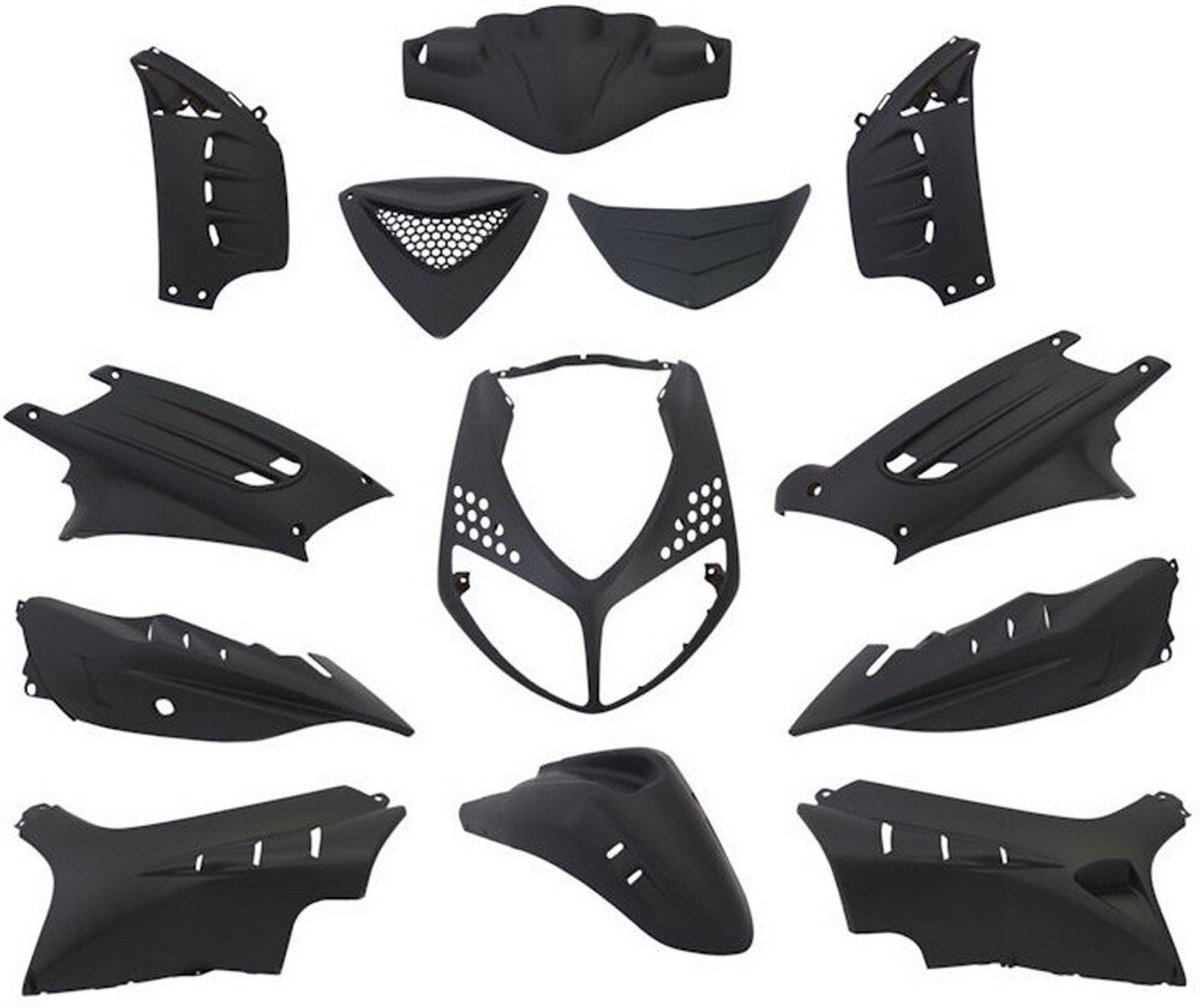DMP plaatwerkset peugeot speedfight 13-delig mat-zwart