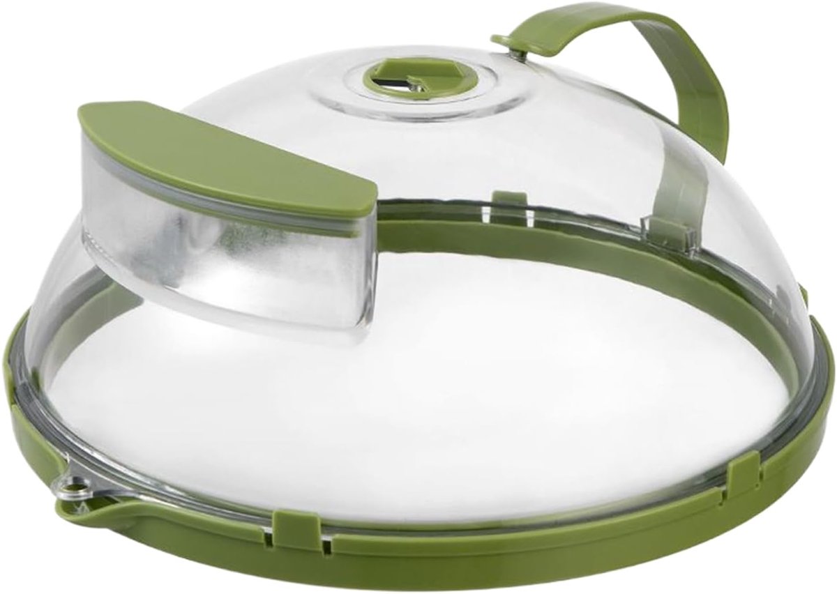 Magnetron Deksel Voedselhoes Keuken Schoon Koken Stoomventilatie Ontwerp 26 x 10 cm Groen