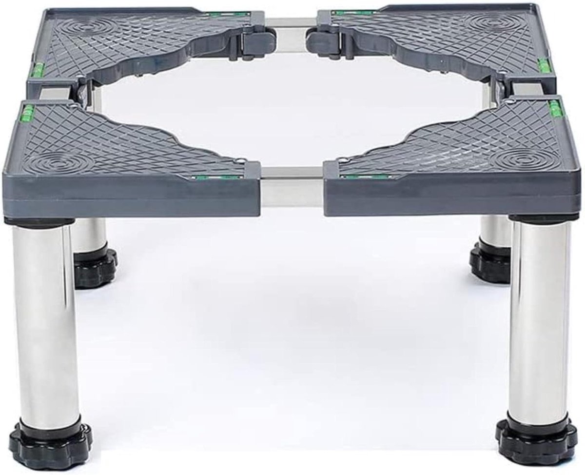 Apparaatonderstel - Verstelbare basis - Wasmachine koelkast - Schokabsorberend antislip - 24-27 cm