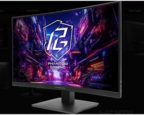Gaming Monitor - QHD Curved Scherm - Intens Gamingsessies - 180Hz Hoge Verversing - 27 Inch - Mat Zwart van Merkloos — afbeelding 4