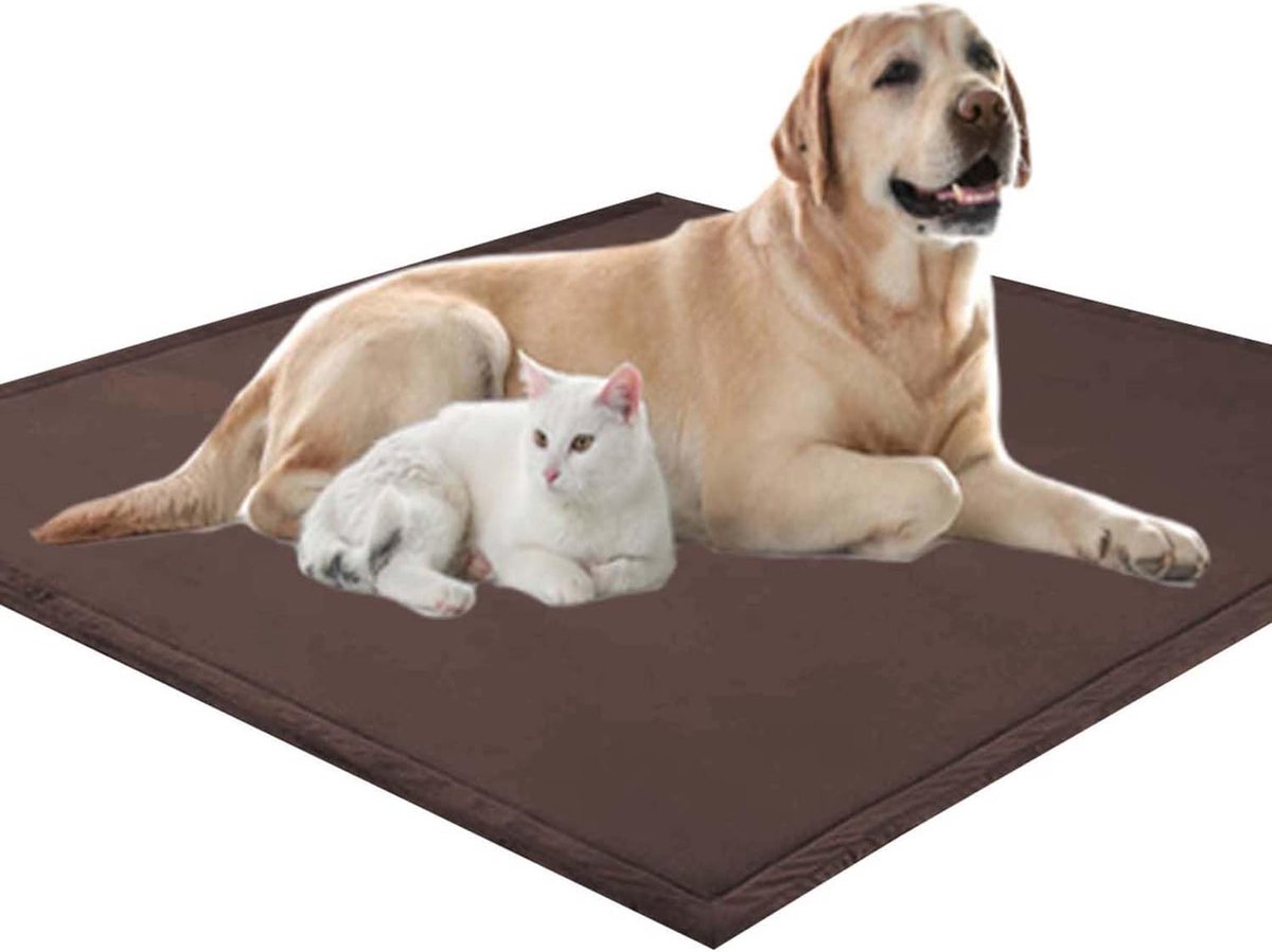 Hondenmand XXL - Huisdier deken - Rustgevende slaap - Antislip bodem - 70x70 cm - Bruin