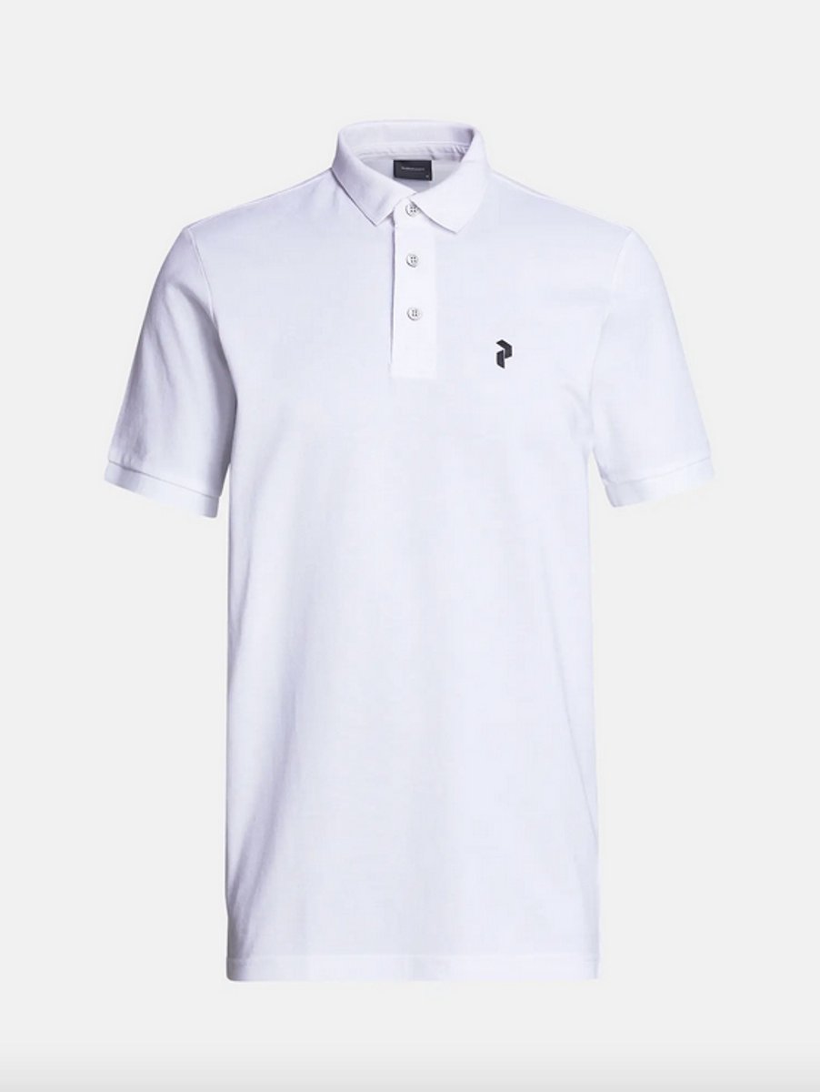 PEAK PERFORMANCE CLASSIC COTTON POLO MEN Wit