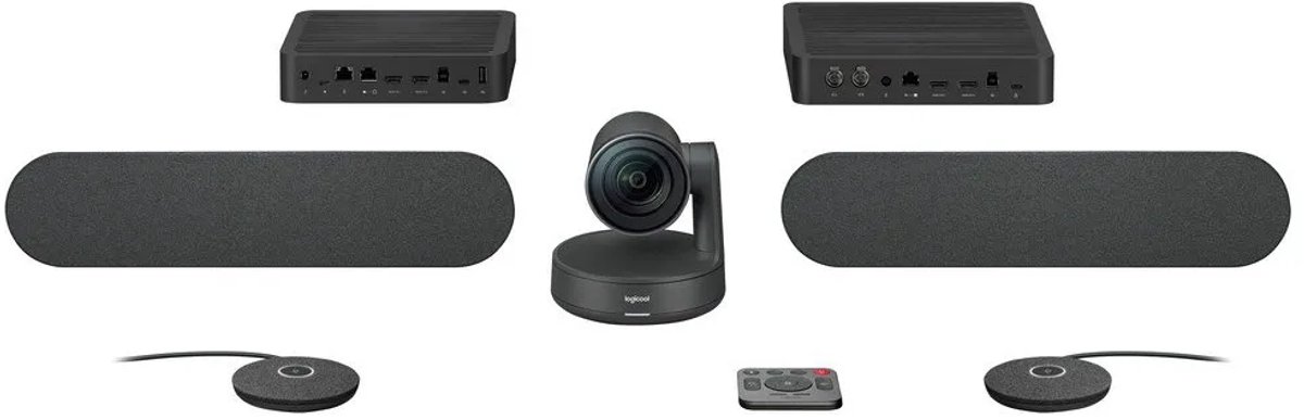 Logitech Rally Plus Ultra-HD 4K-webcam 1440 x 720 Pixel Standvoet