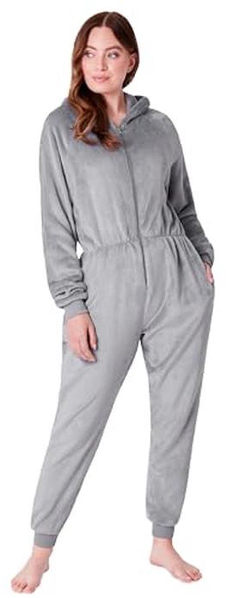 Behaaglijke Fleece Jumpsuit Dames - Eendelige Pyjama Voor Eigen Verwennerij