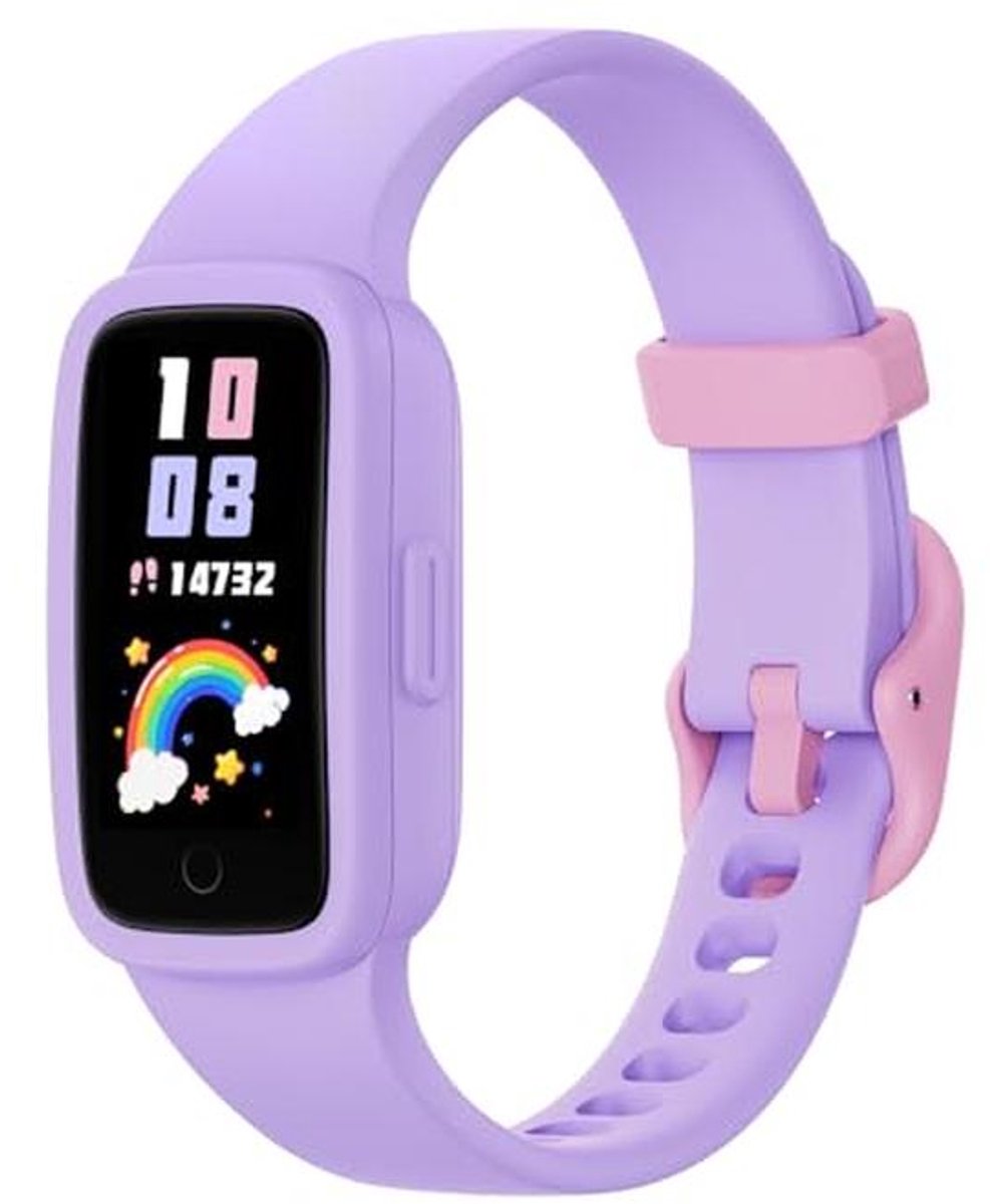 Vigor 3 Fitness Tracker met AMOLED-display - Waterdicht, Hartslag- en Slaapmonitor, Stappenteller en Calorieën Teller - Lila