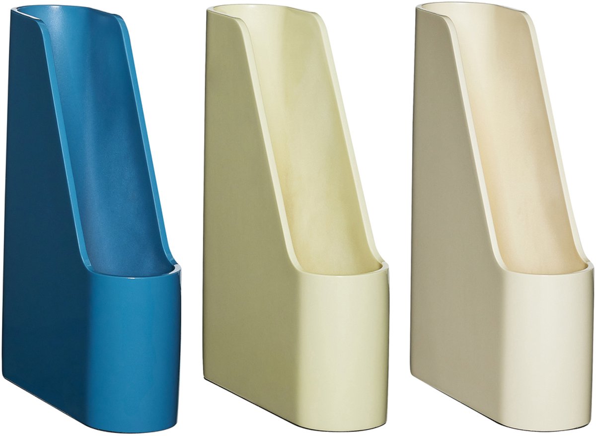 Redux Desk Organiser Offwhite/Light Yellow/Petrol (set of 3)