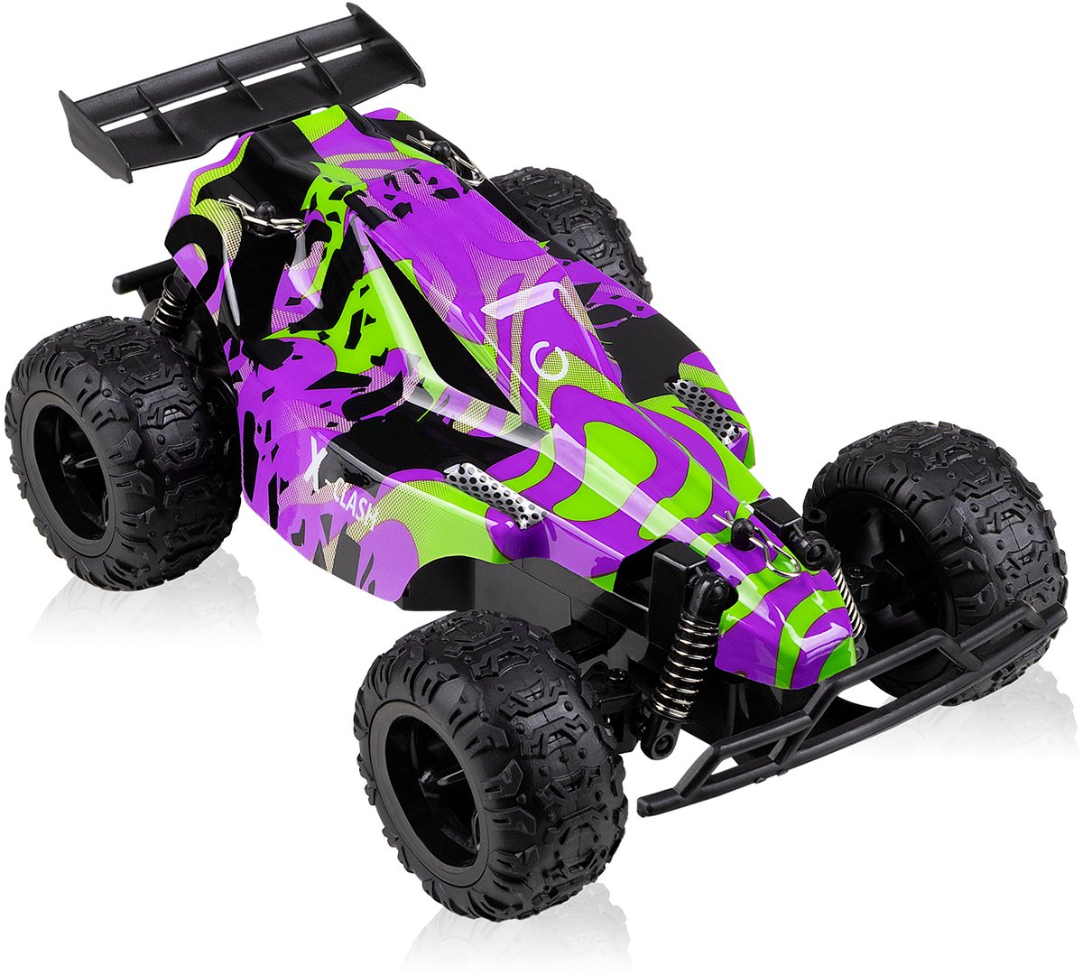 Overmax X-Clash Bestuurbare Auto - 20 km/h - 2 accu’s - Bereik 100m - 2 carrosserie’s - Offroad RC Auto - Buiten & Binnen - Meisjes en Jongens - Afstandsbestuurbare Auto voor Kinderen & Volwassenen — afbeelding 18