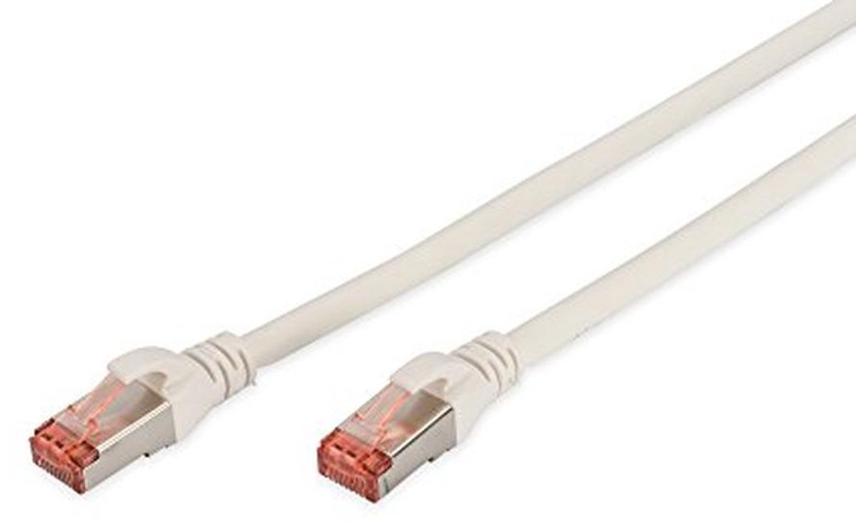 LAN kabel Cat 6 - 5 meter netwerkkabel - S/FTP afgeschermd - Compatibel met Cat 6A & Cat 7 - Wit