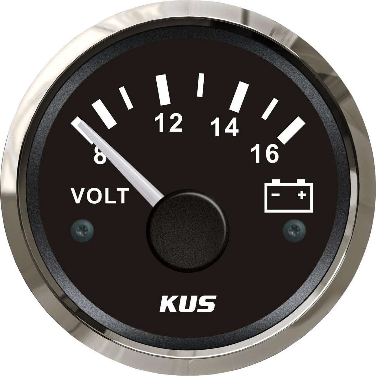 Waterdichte Voltmeter 12V/8-16V 52mm met Instelbare Achtergrondverlichting