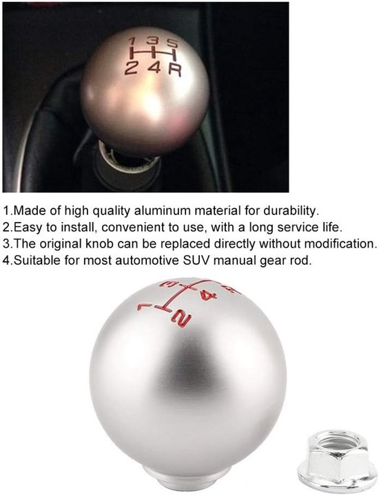 Universele Aluminium Pookknop 5 Versnellingen Handgeschakeld van universele — afbeelding 4