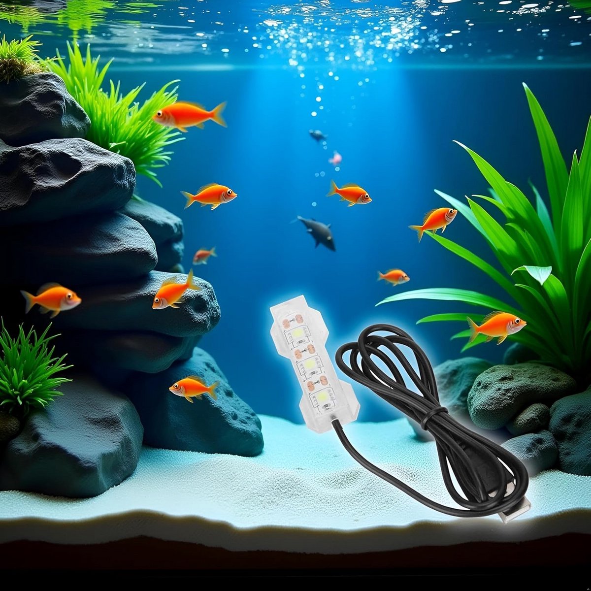 LED Verlichting voor Aquarium en Vissentank - Blauw en Multicolor