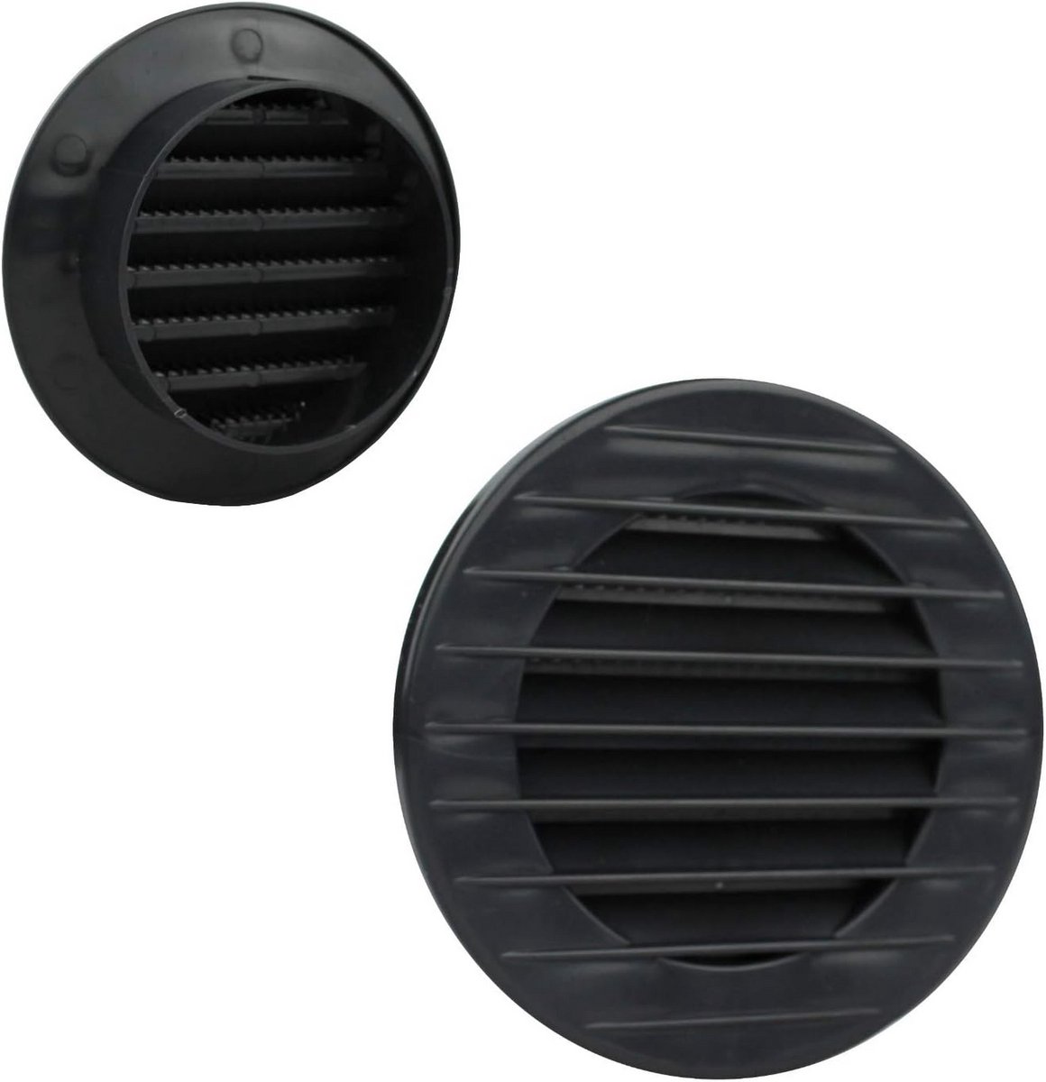 Ventilatierooster Ø 70 mm Antraciet met Geïntegreerde Insectenbescherming