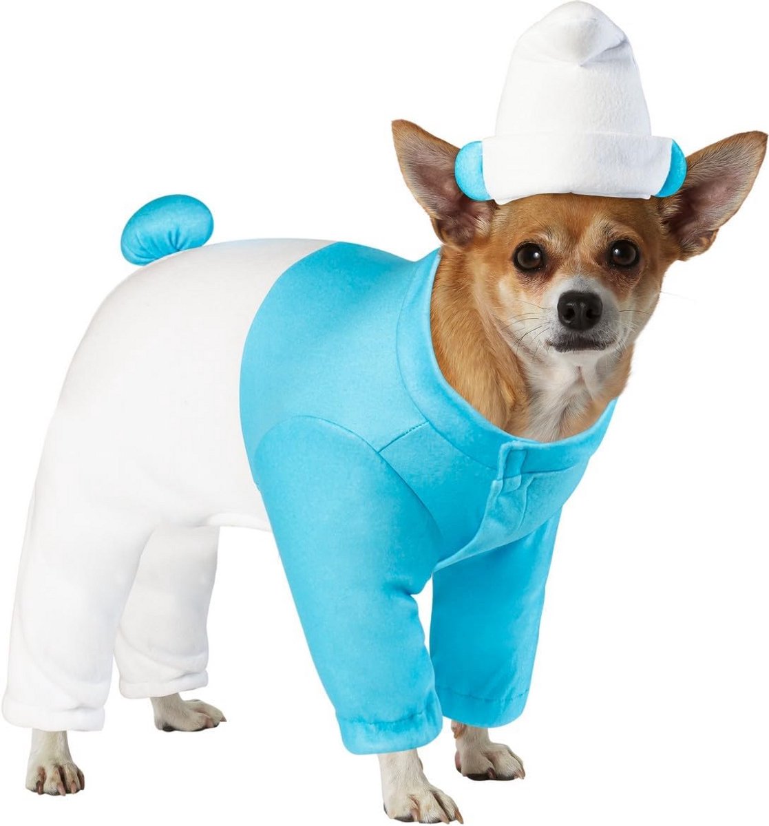 Blauw Huisdier Kostuum met Hoofddeksel voor Kleine Honden en Katten
