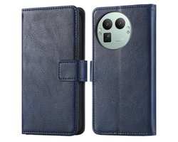 imoshion Hoesje - Geschikt voor Realme GT 8 Pro - Luxe Bookcase - Donkerblauw