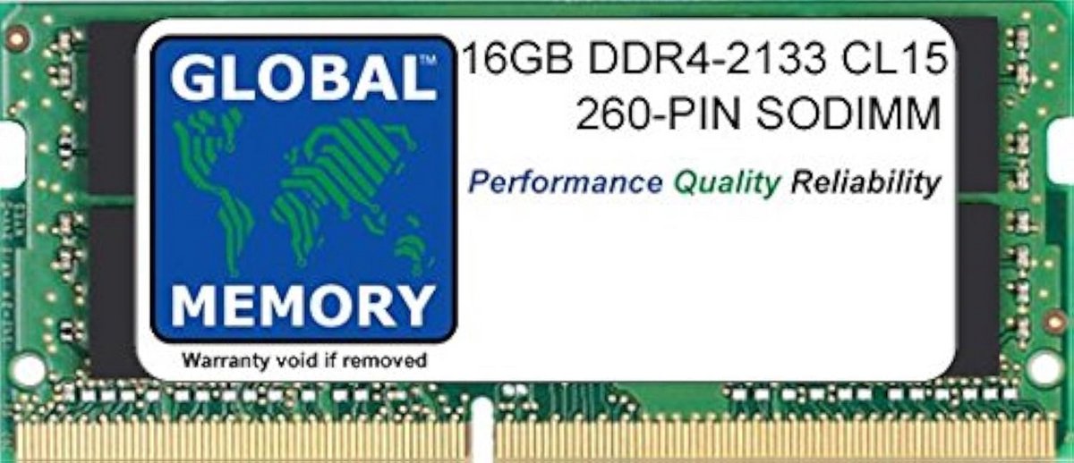 16GB DDR4 2133MHz SODIMM Laptop Werkgeheugen RAM