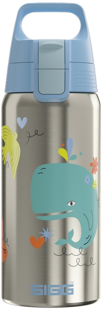 SIGG drinkfles Whale Friend - 0,5l aluminium BPA-vrij.