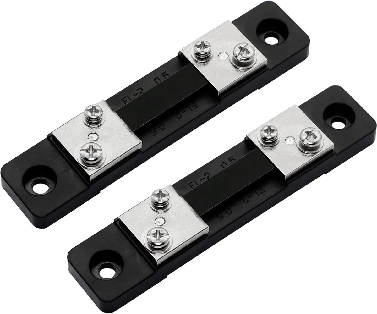 DC Stroom Meetweerstand Shunt voor Ampèremeter 50A 75mV (2 Stuks)