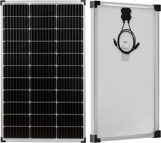 Monokristallijn Zonnepaneel 100W 12V voor Camper, Boot en Off-Grid Gebruik - Waterdicht IP67