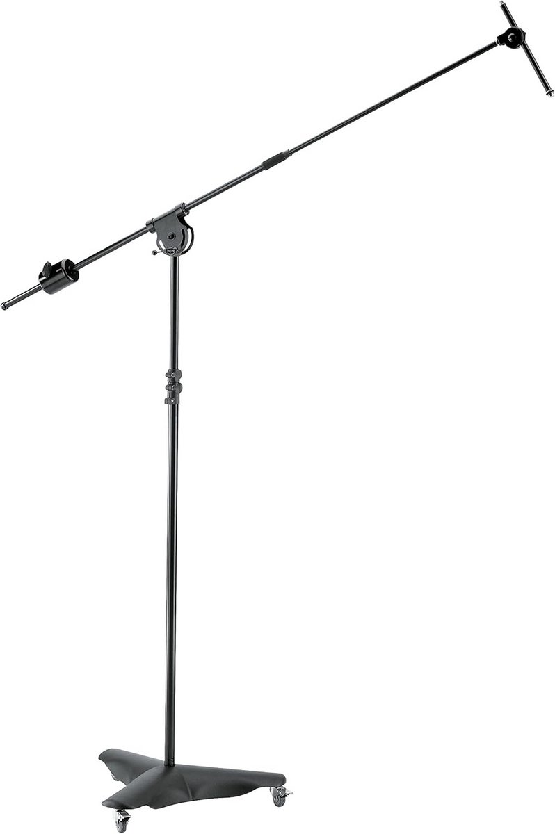 Overhead Microfoonstatief met Draaiarm Zwart