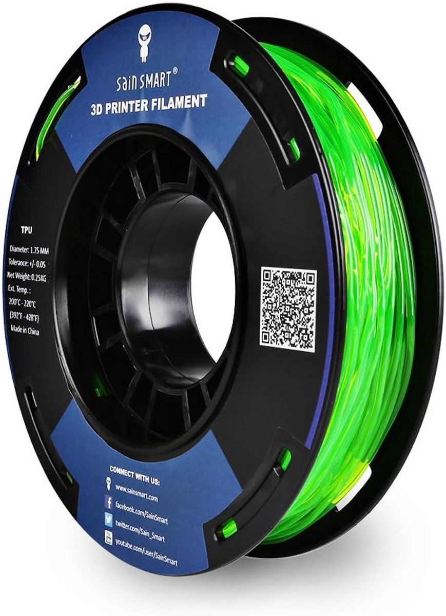 Flexibel 1.75mm TPU 3D Printer Filament 250g Shore 95A - Hoge Maatnauwkeurigheid
