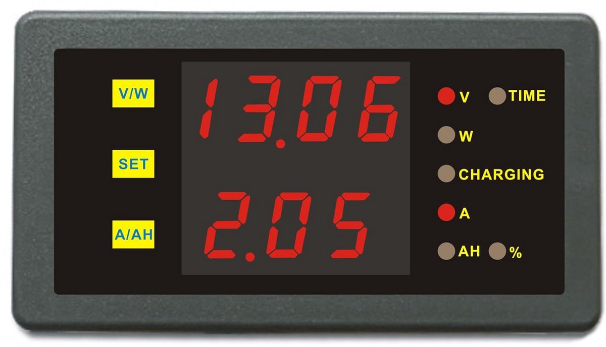 Accu Wisselstroom/Gelijkstroom Meetinstrument Laadcapaciteit en Stroomsterkte 0-120 V
