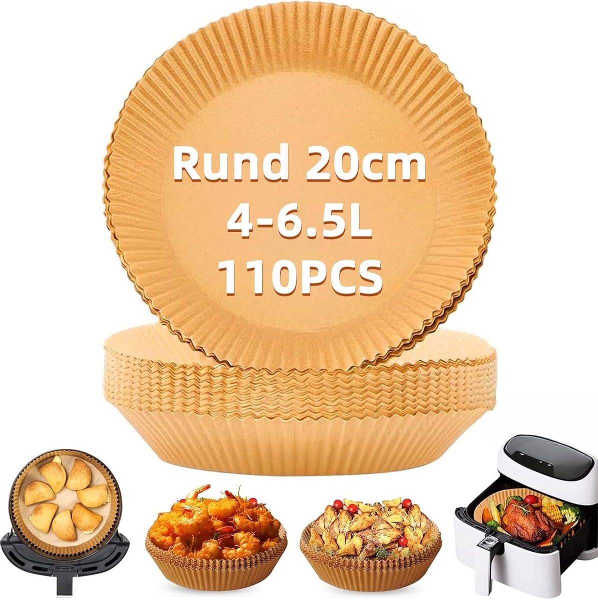 110 Ronde Bakplaten en Accessoires voor Luchtfriteuse