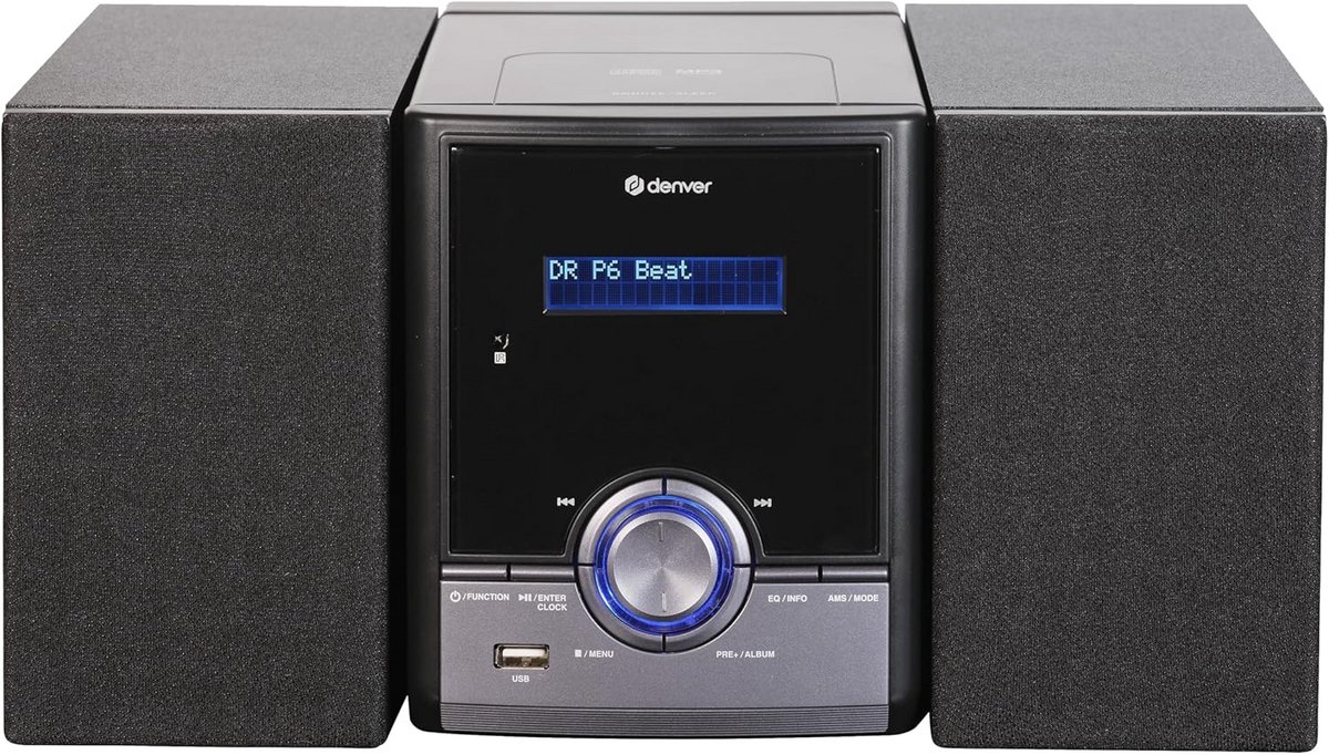 Mini Hifi Stereoset met DAB+ Radio, CD-speler en Bluetooth