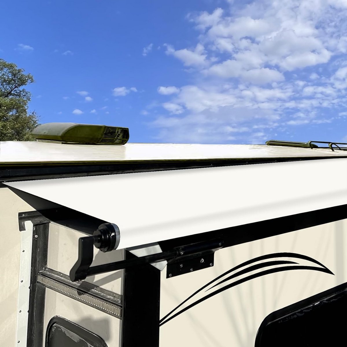 Uitschuifbare Luifel Stof Vervanging voor Camper en Caravan - Universele Schuifluifel