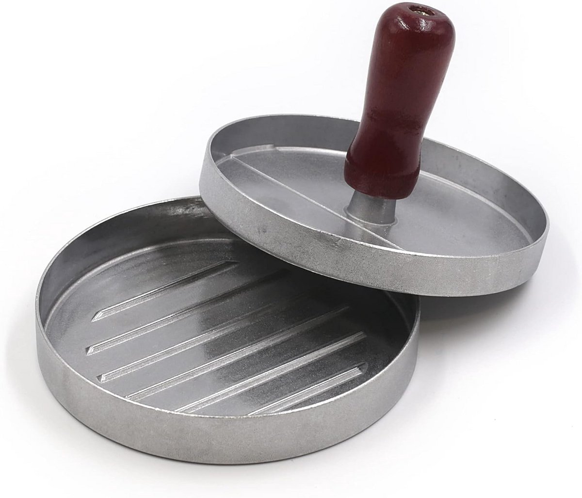 Hamburgerpers Hamburger Vormpje Inclusief 50 Vellen Bakpapier Aluminium Patty Maker