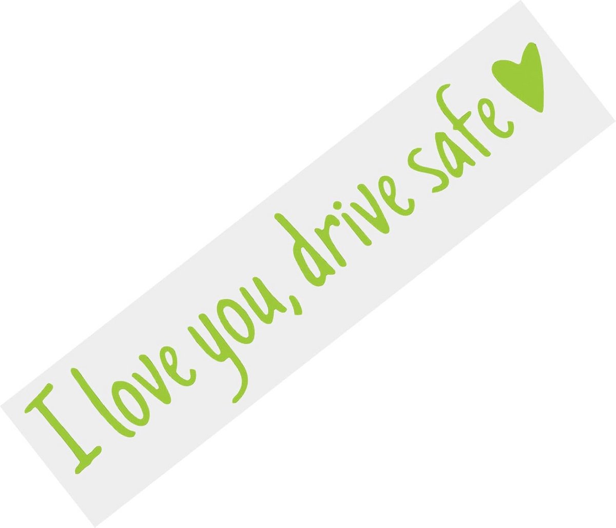 Auto Sticker Waarschuwing Ik Hou Van Jou Veilig Rijden voor Voorruit en Spiegel