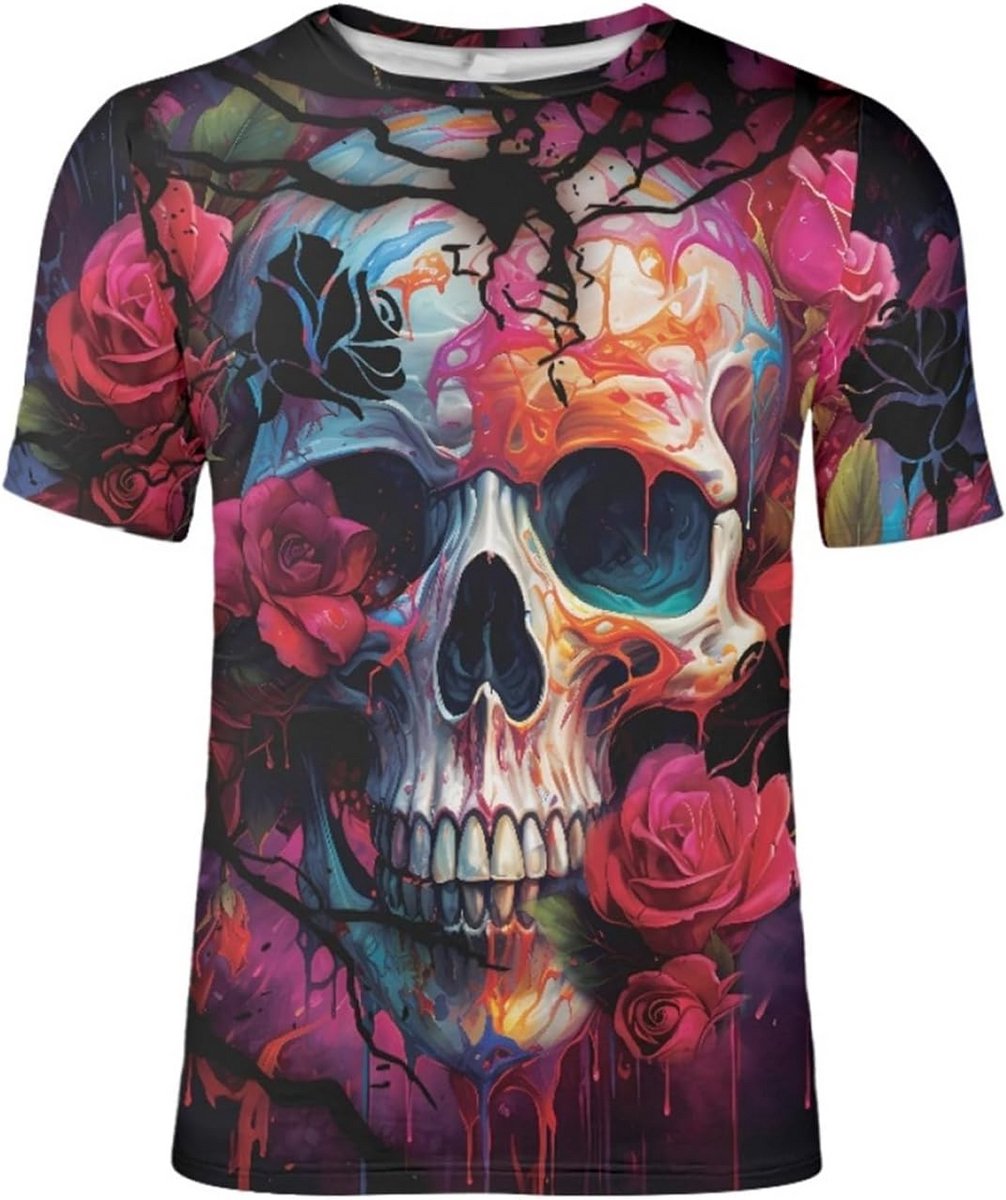 Heren T-Shirt met 3D Tribaal Print – Casual Zomer T-shirt