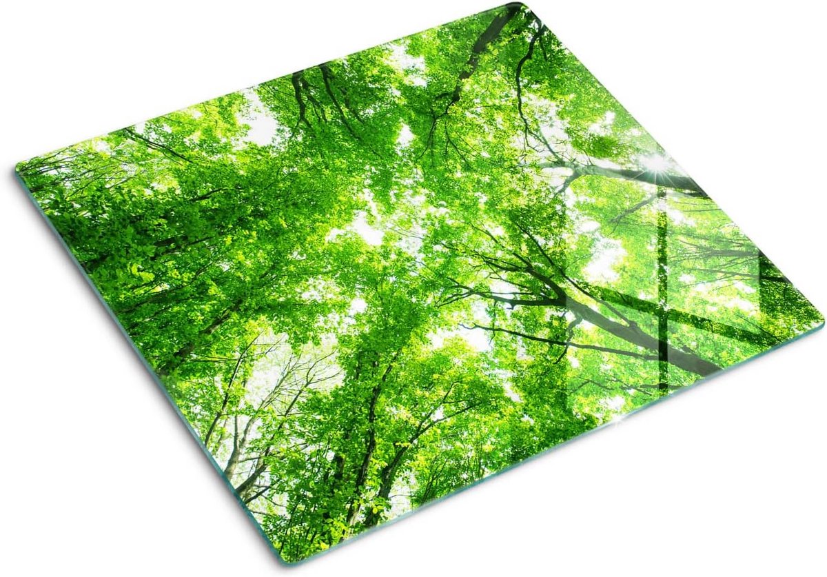 Snijplank Gehard Glas 60x52 cm - Groen Bos Decoratie & Aanrechtbeschermer